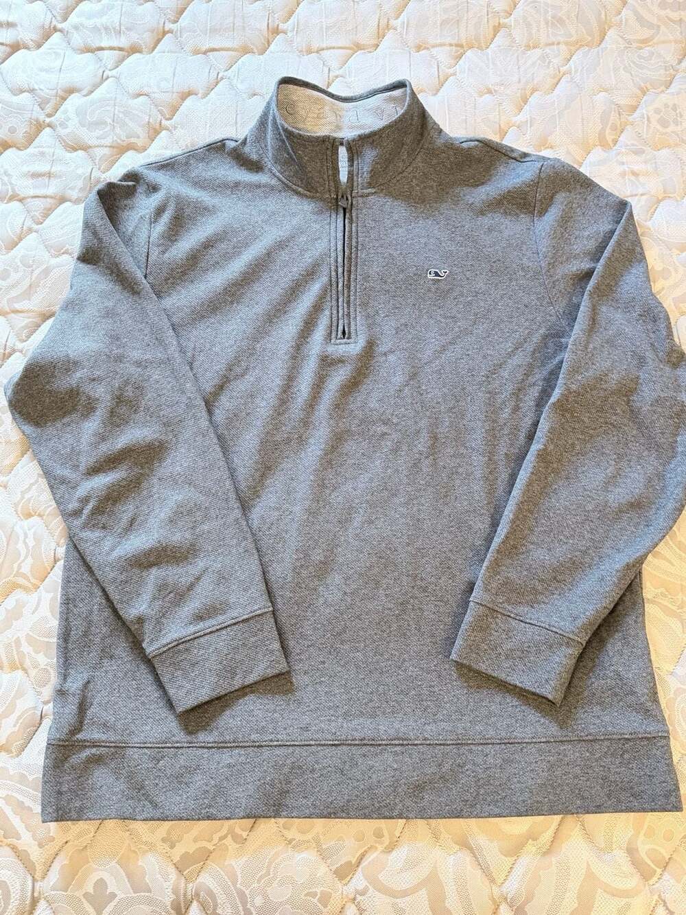 Vineyard Vines Performance Quarter-Zip Pullover Gray XL